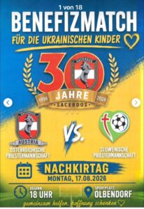 Burgenland: Priesternationalelf feiert 30-Jahr-Jubiläum mit Benefiz-Match gegen Slowenien