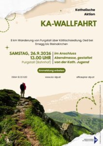 Katholische Aktion lädt am 26. September zur Wallfahrt